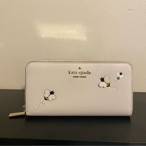 Kate Spade Yellow and White Wallet